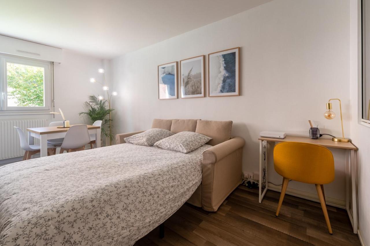 Apartamento HYGGE - Superbe Apt rénové Rouen Gare avec parking privatif Exterior foto